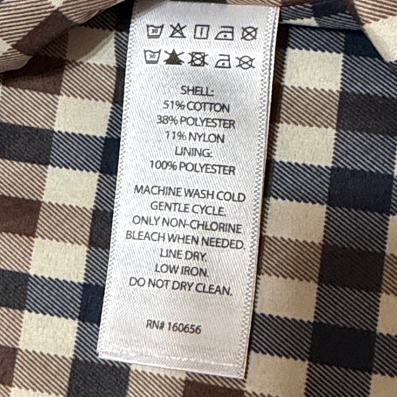 Joie Brown Hooded Raincoat Trench Coat with Gingham Lining S NWT - Picture 8 of 9